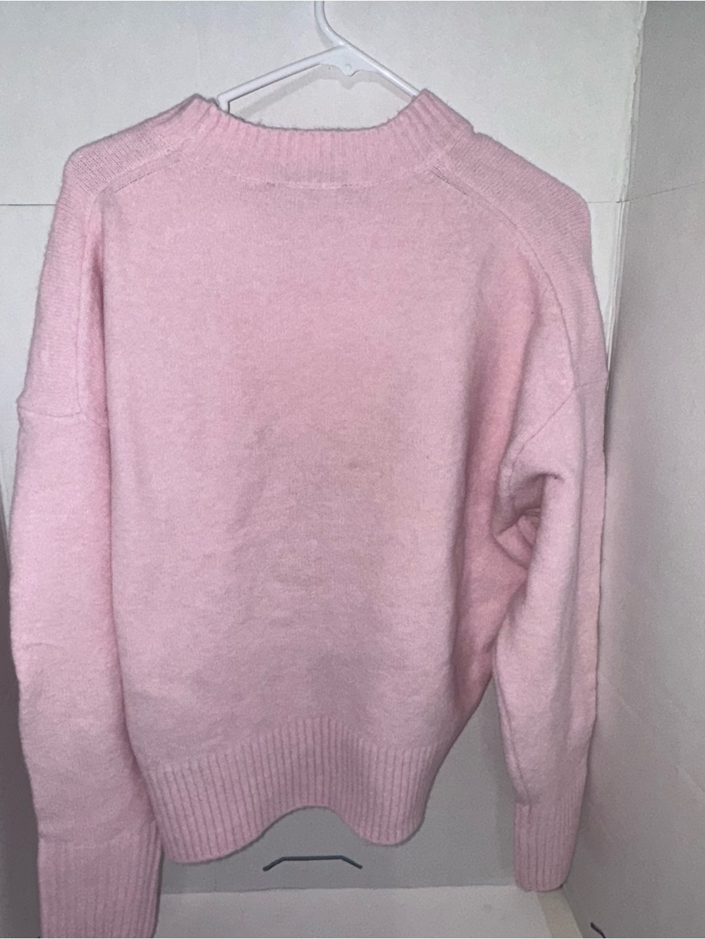 Zara Soft Pink Women's Crewneck Sweater